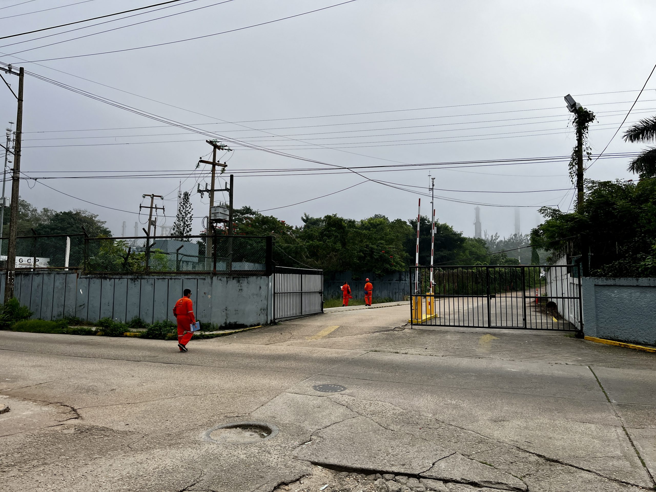 Pemex workers entering a gas refinery in Minatitlan. Oil giant Pemex emissions threaten Mexico's net zero goal
