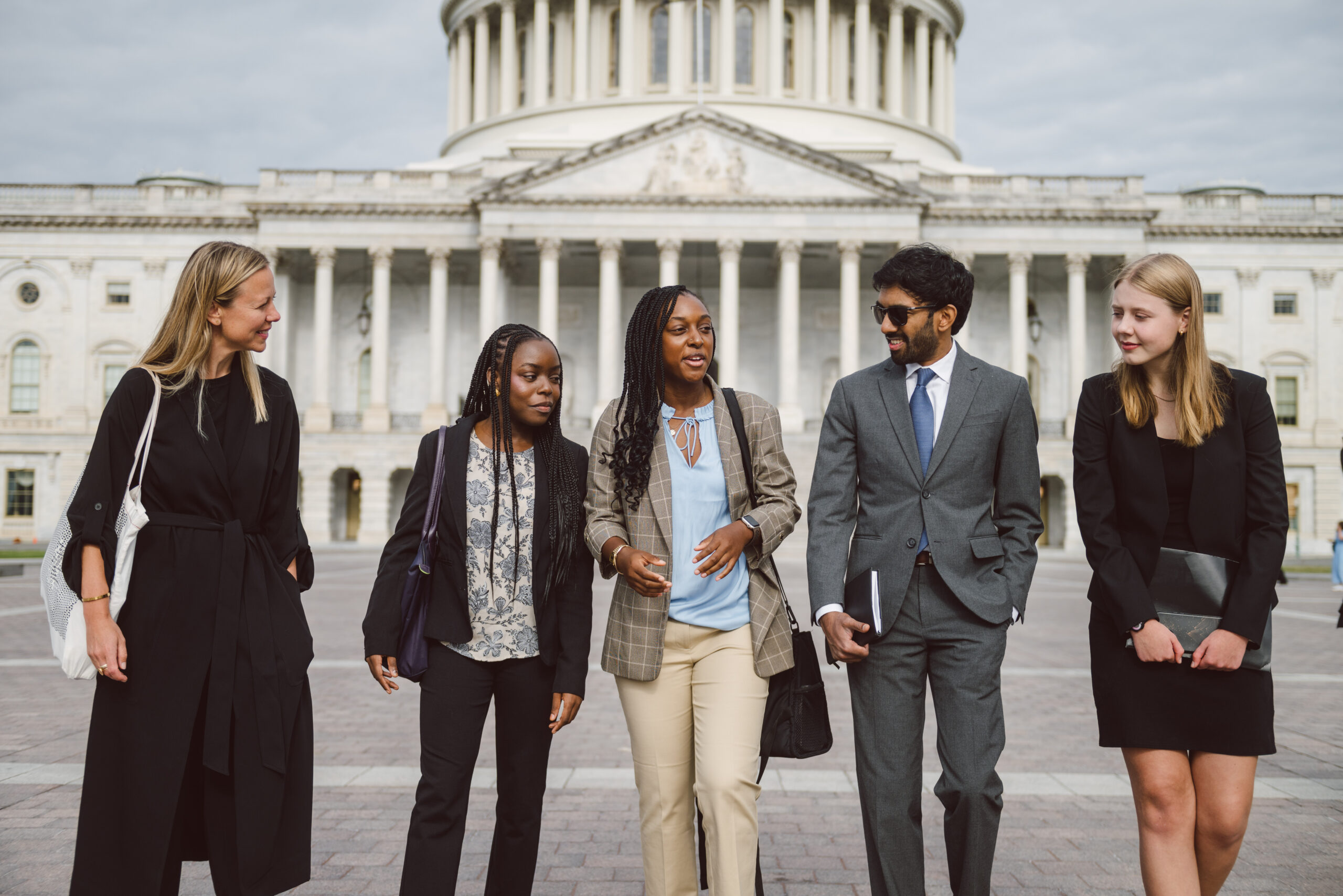 Climate advocates discussing nuclear energy