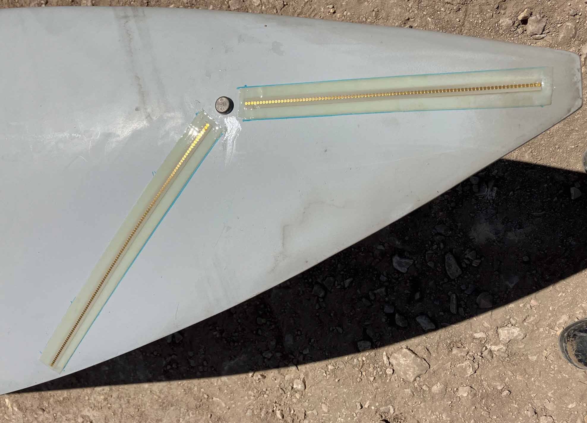 strike tape installed blade