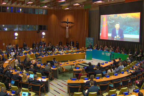 Leaders and ministers from more than 100 countries gathered for the UN Secretary-General's Climate Summit on September 24, 2025 in New York, US, to outline more ambitious climate plans