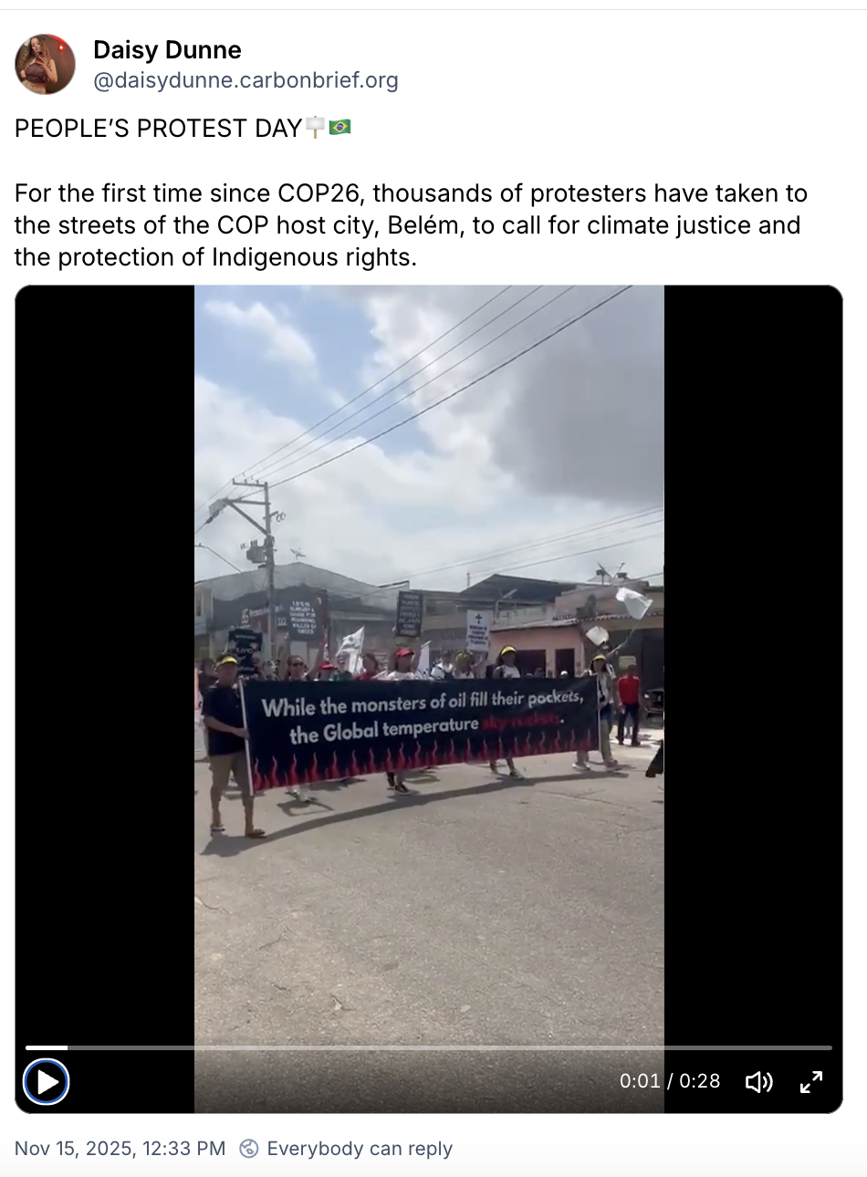 Daisy Dunne on Bluesky: People's protest day