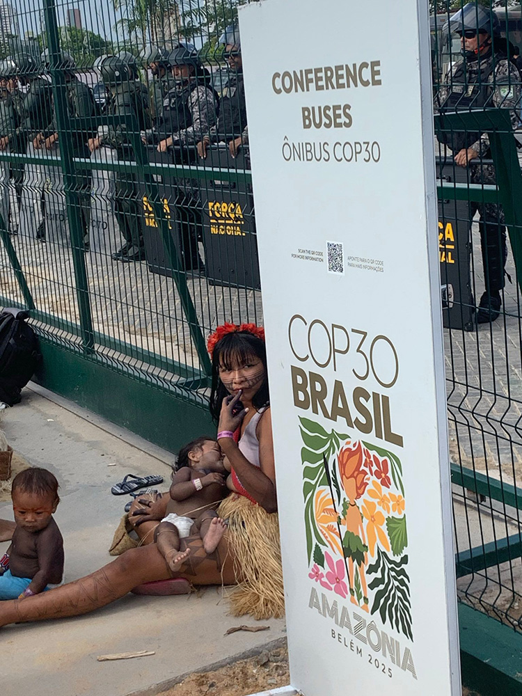 Police presence at COP30 protest