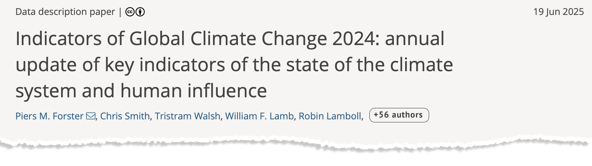Ragout: Indicators of Global Climate Change 2024: annual update of key indicators of the state of the climate system and human influence