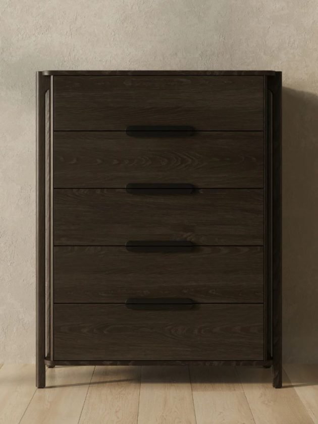 Dark solid wood non-toxic dresser from GRAYN