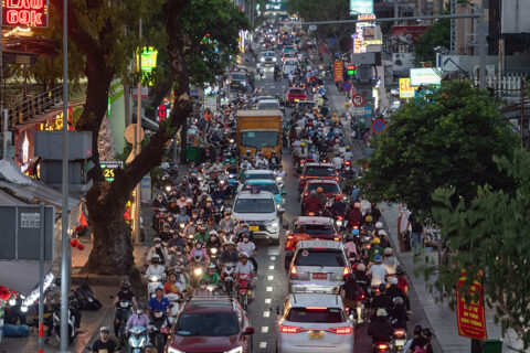 Traffic in Ho Chi Minh City, Vietnam