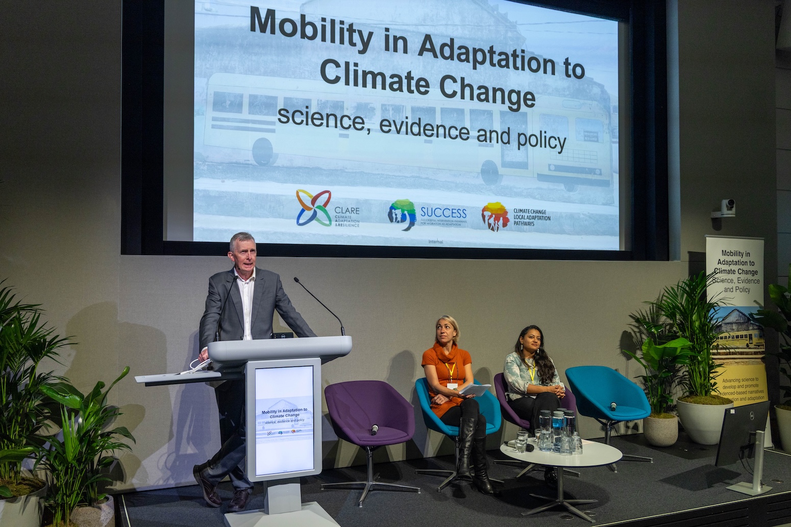 Prof Neil Adger from the University of Exeter, opening the conference. 