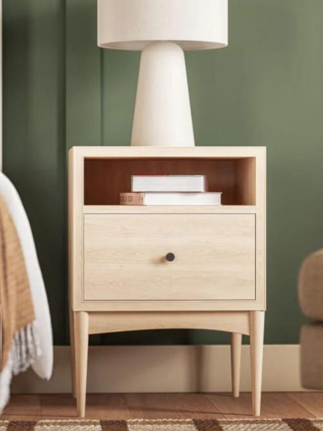 Light wood sustainable nightstand from Medley