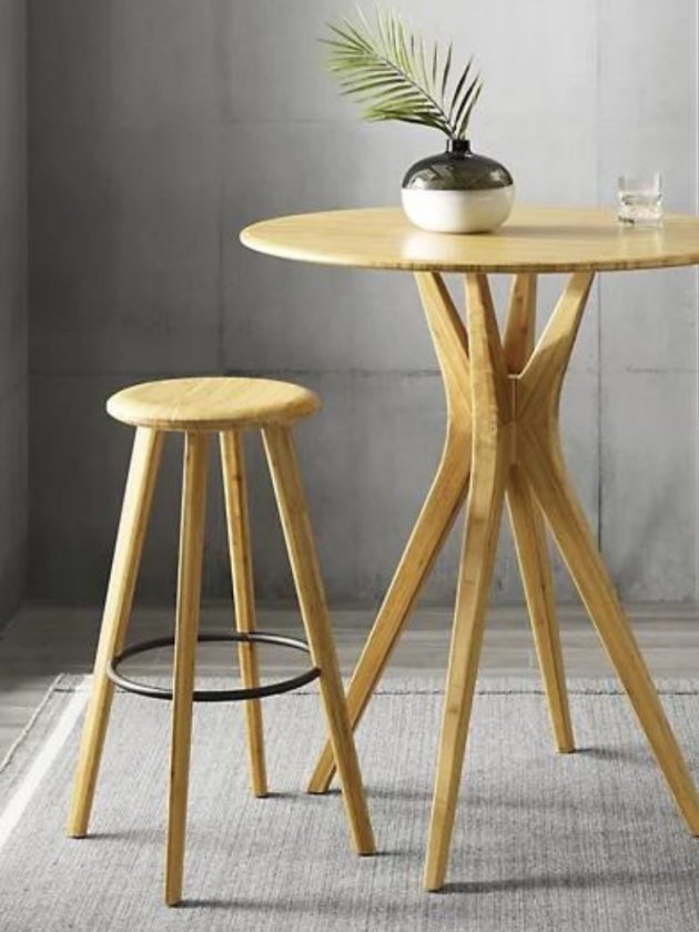 Bamboo counter stool