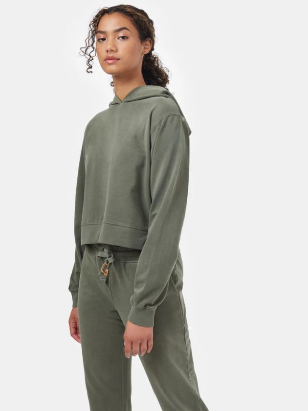 Sage green cotton sweatshirt and sweatpants from tentree