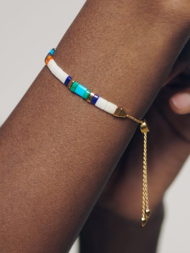 Colorful friendship bracelet from Monica Vinader