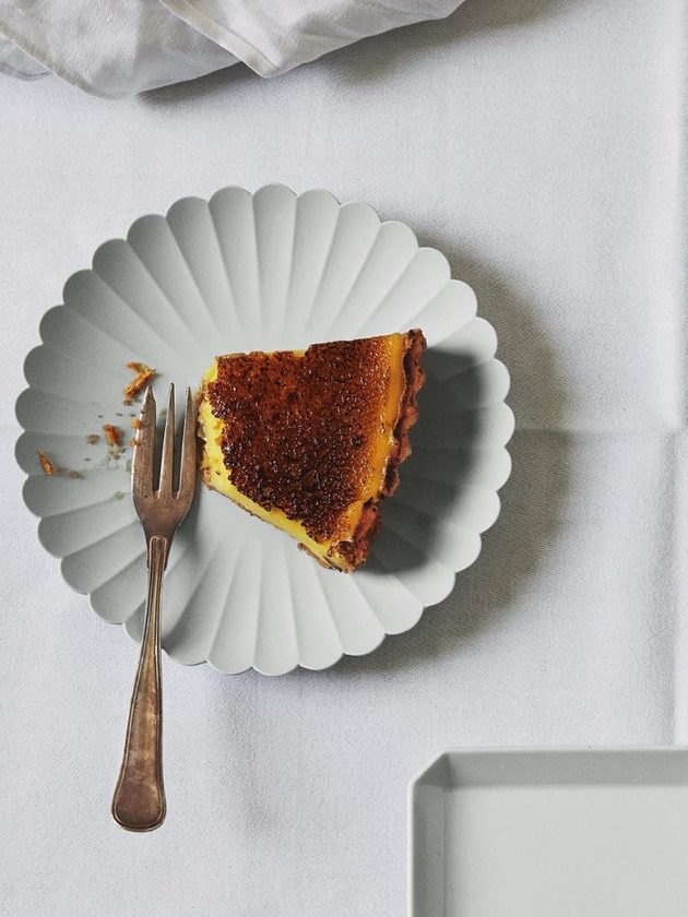 Scalloped artisan-made dinnerware