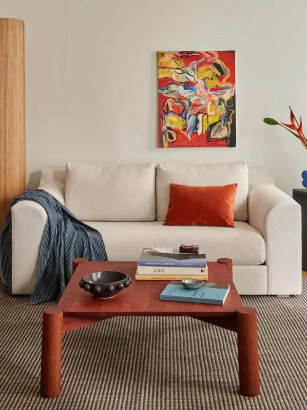 White loveseat made in the US
