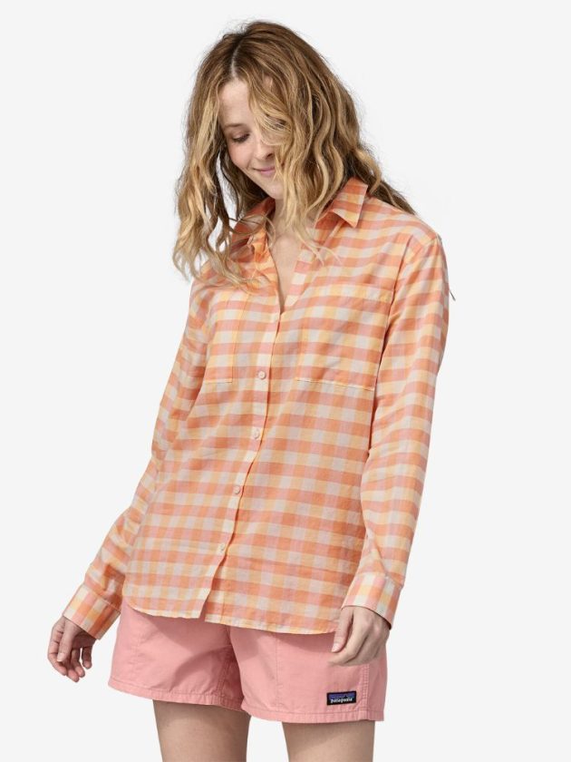Stripey orange hemp top
