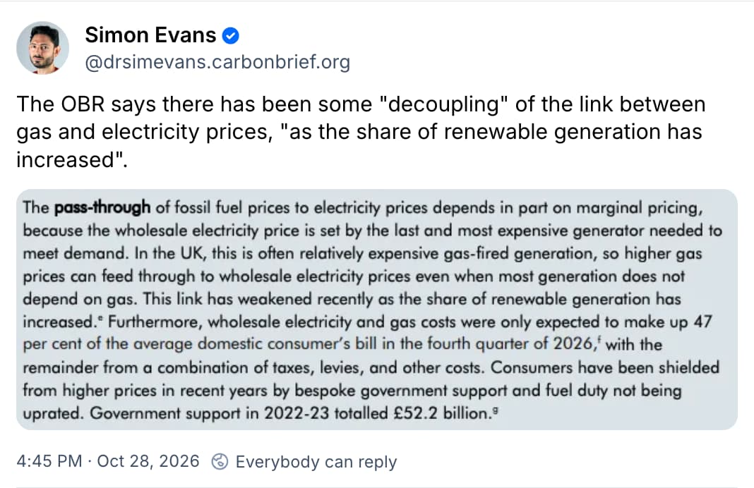 Simon Evans on Bluesky: The OBR says there has been some
