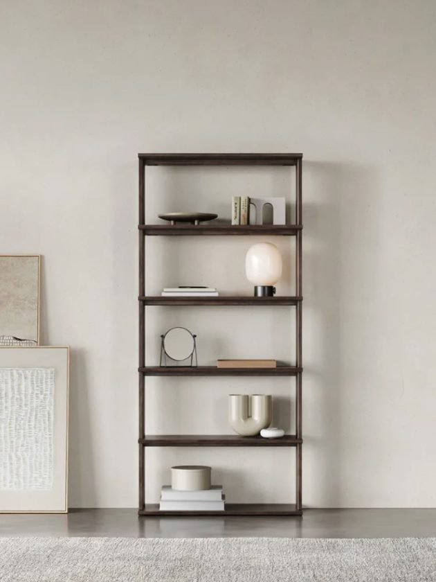 Upcycled wood bookshelf
